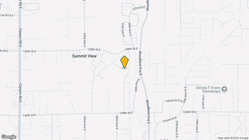 13831 66th Ave E Mapa y Detalles de la Ubicación