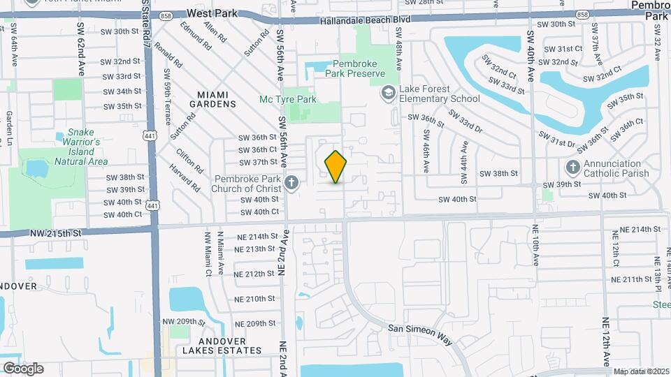 3900 SW 52nd Ave Map and Location Details