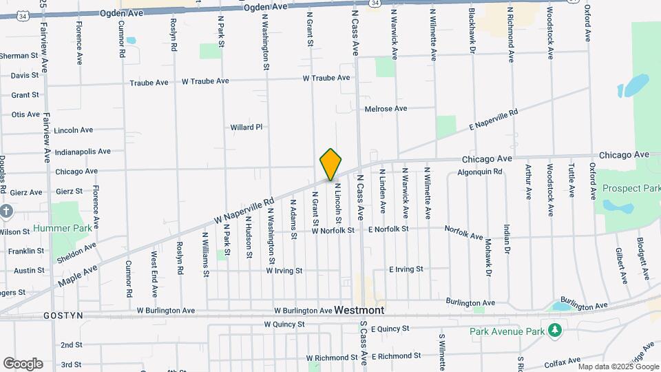 33 W Naperville Rd Map and Location Details