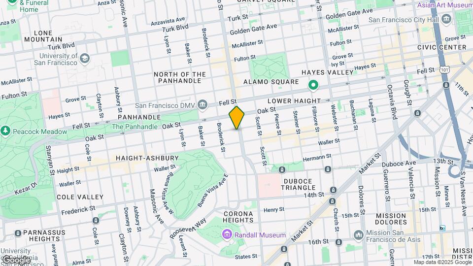 289-293 Divisadero St Mapa y Detalles de la Ubicación