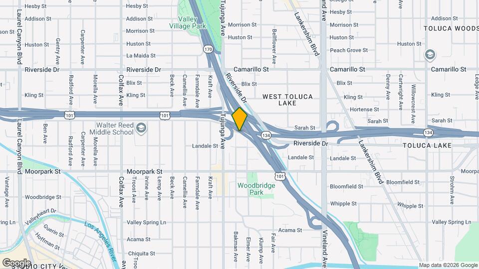 4530 Bakman Ave Map and Location Details