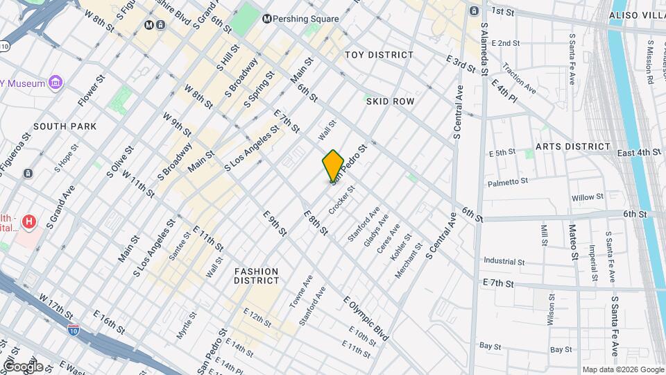 730 1/2 S San Pedro St, Unit San Pedro Map and Location Details