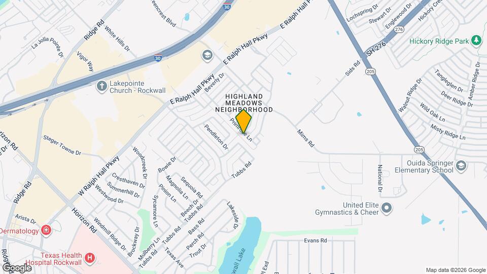 703 Primrose Ln Map and Location Details