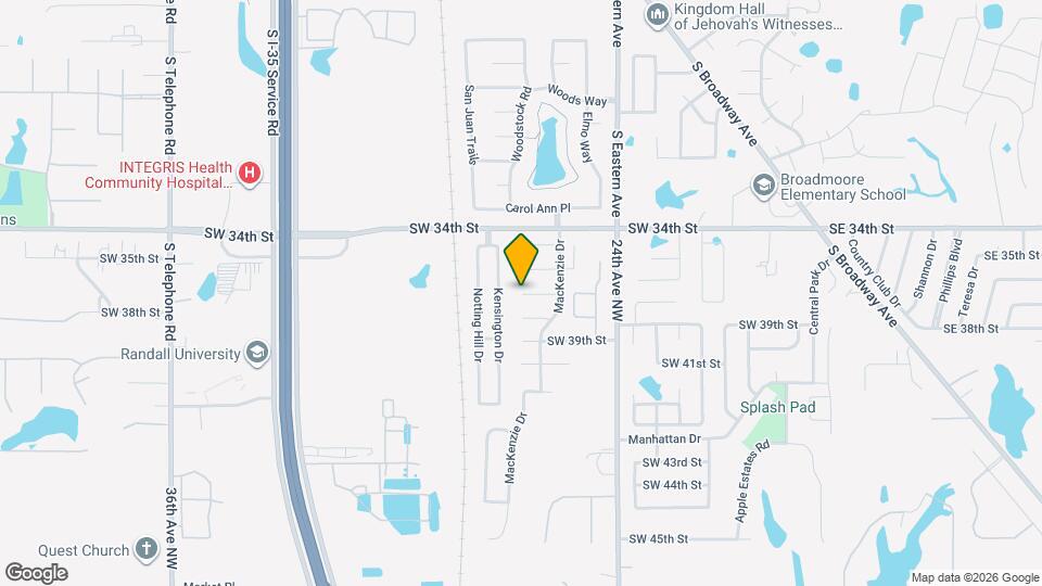 923 SW 37th St Map and Location Details