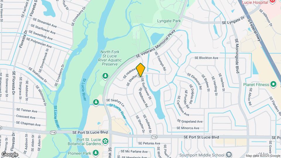 2102 SE Holland St Map and Location Details