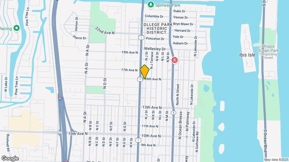 1527 N J St Map and Location Details