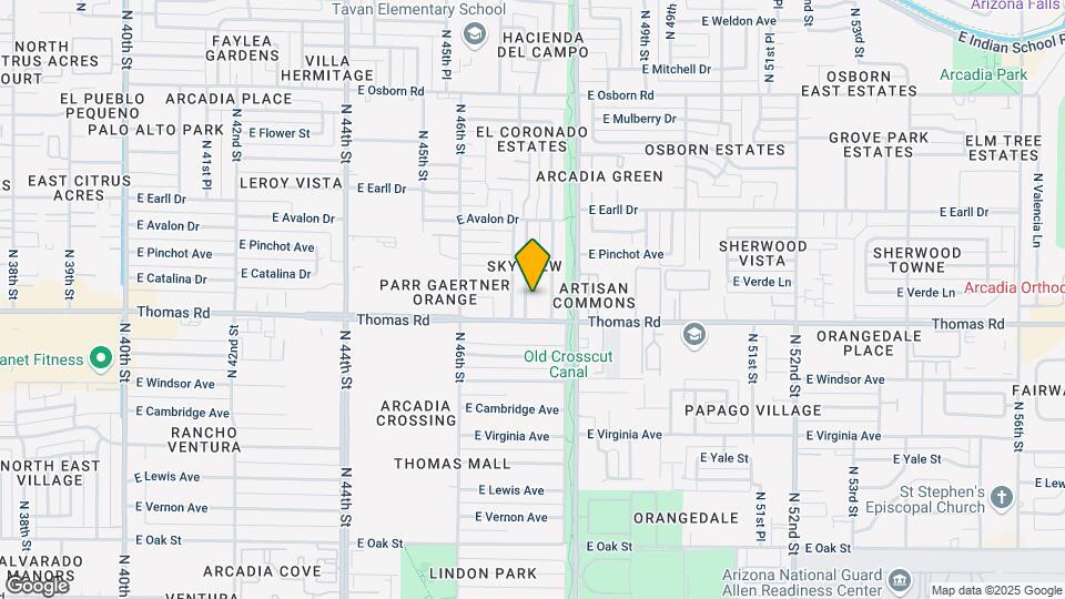 2913 N 47th St Map and Location Details