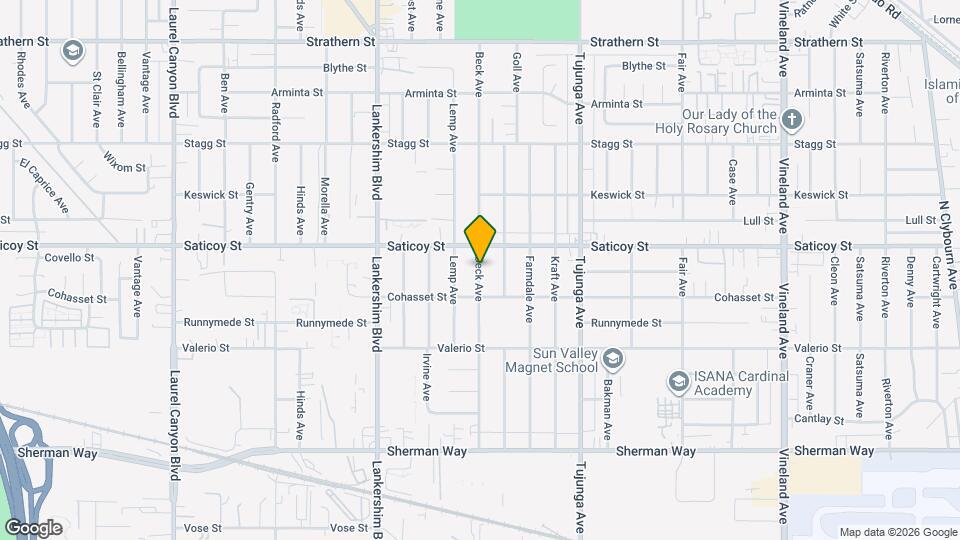 7532 Beck Ave Mapa y Detalles de la Ubicación