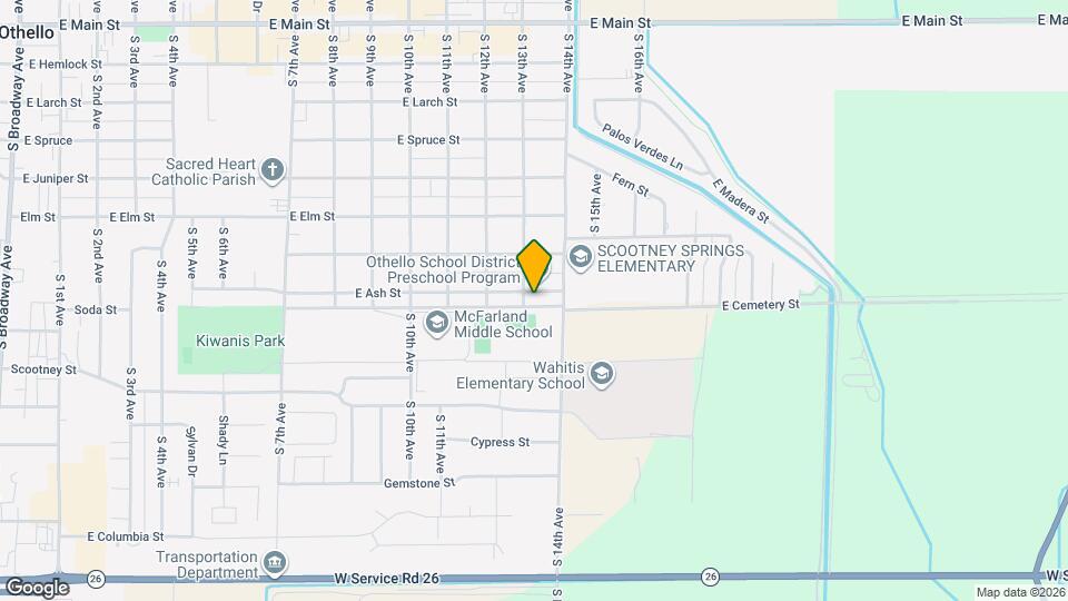 1310 E Ash St Mapa y Detalles de la Ubicación