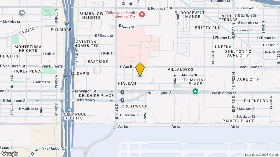 2525 E Monroe St Mapa y Detalles de la Ubicación