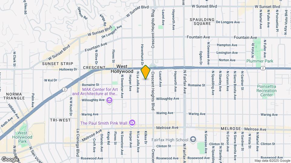 1020 Havenhurst Dr Map and Location Details
