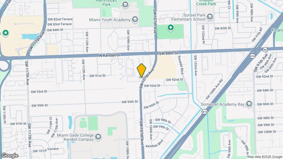 10838 N Kendall Dr Map and Location Details