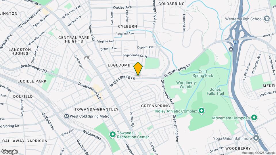 2500 W Cold Spring Ln Map and Location Details