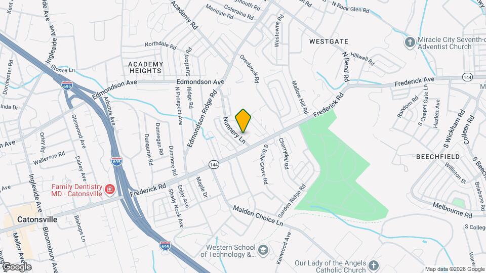 25 Nunnery Ln Map and Location Details