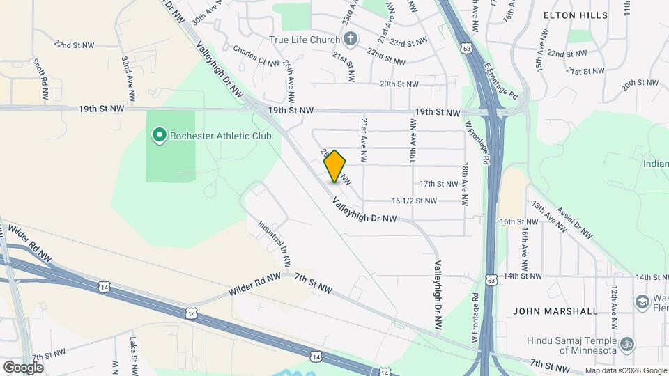 2247 Valleyhigh Dr NW Map and Location Details
