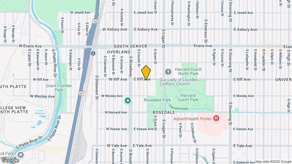 2315 S Sherman St Map and Location Details