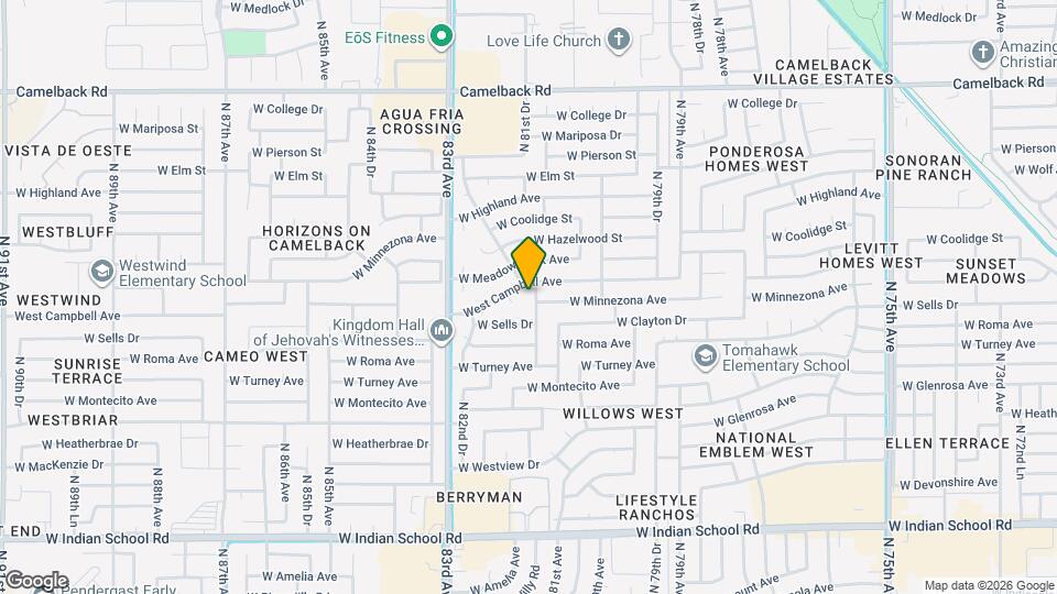 4512 N 81st Dr Map and Location Details