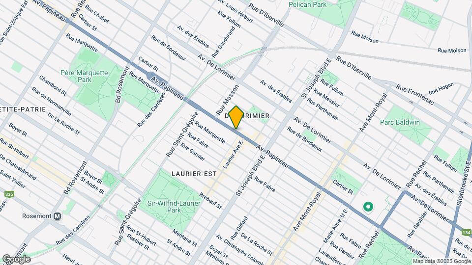 5140 Papineau Av Map and Location Details