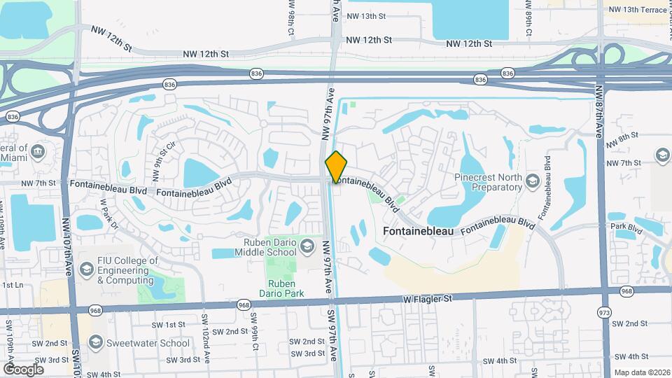 9674 Fontainebleau Blvd Mapa y Detalles de la Ubicación