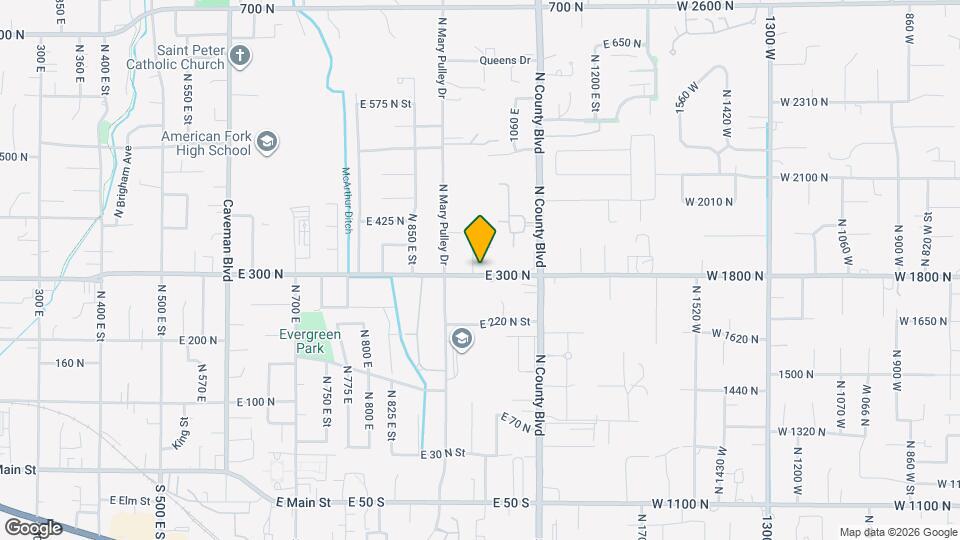 1033 E 300 N St Map and Location Details