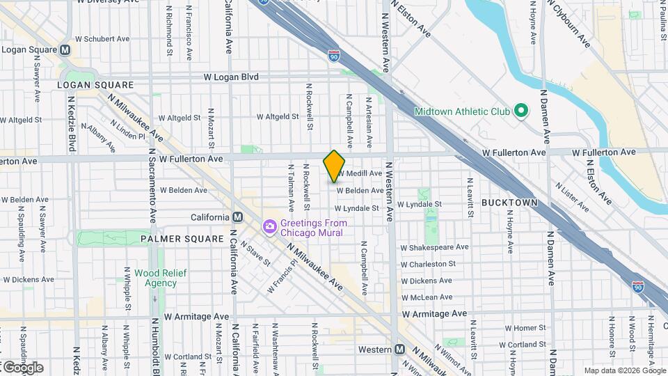 2301 N Maplewood Ave, Unit 1 Map and Location Details