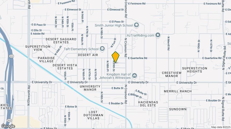 9901 E Hammond Ln Map and Location Details