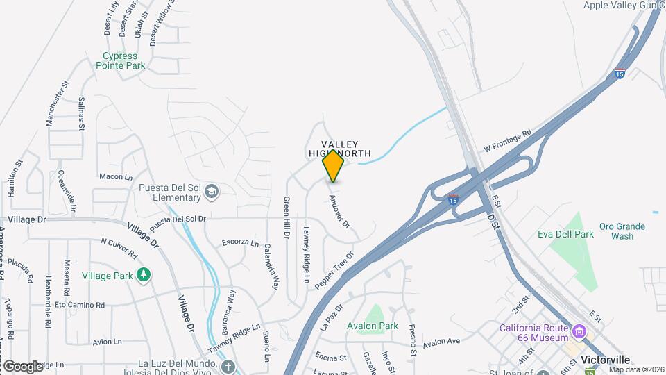 16183 Andover Dr Map and Location Details