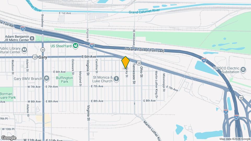 1030 E 6th Ave Map and Location Details