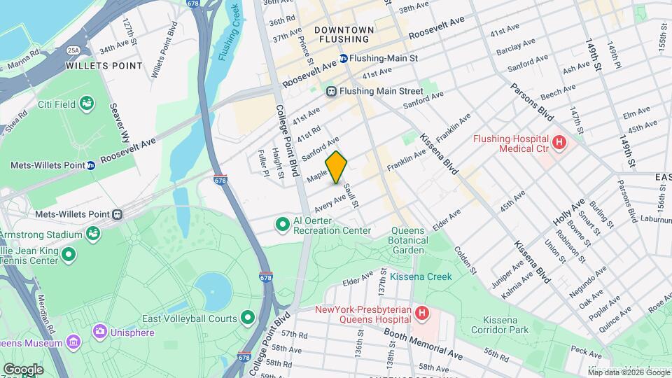 132-54 Pople Ave Map and Location Details