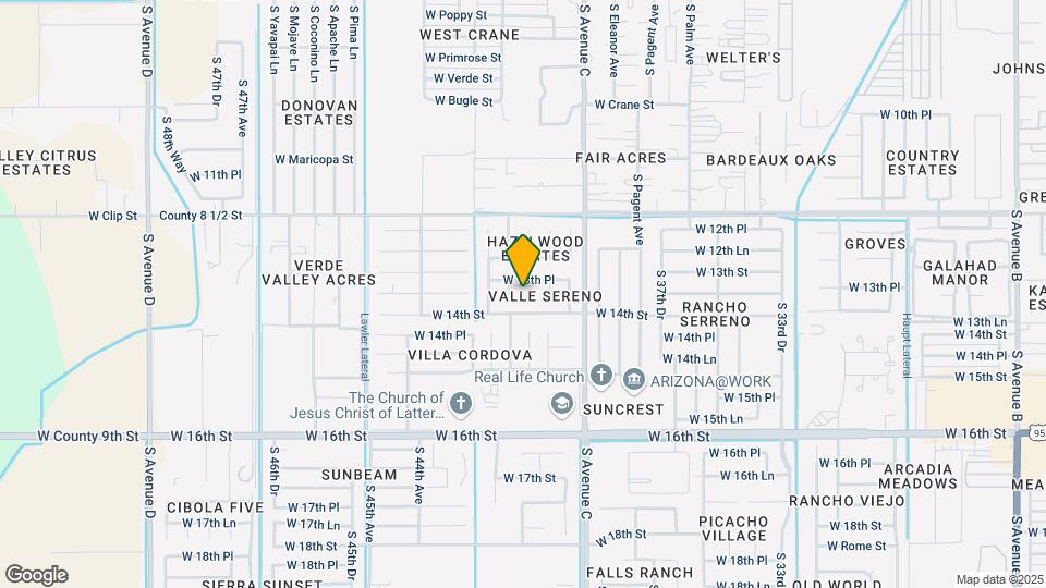 1344 S 41st Dr Map and Location Details