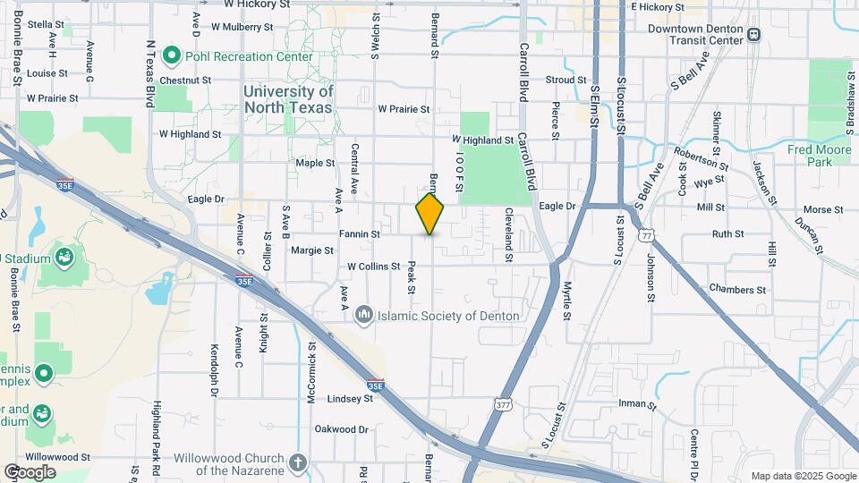 903 Fannin St Map and Location Details