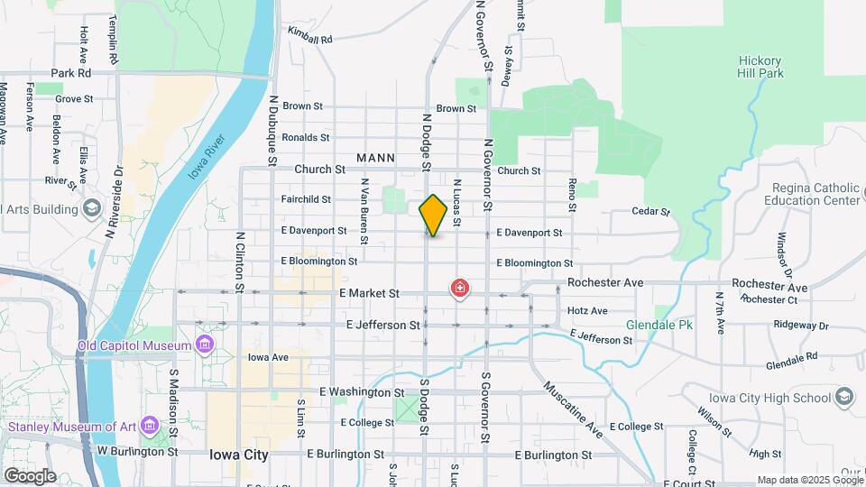 320 N Dodge St Map and Location Details