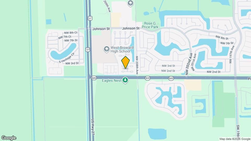 20845 NW 1st St Map and Location Details
