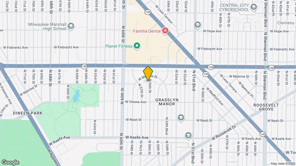 3887 N 56th St Map and Location Details