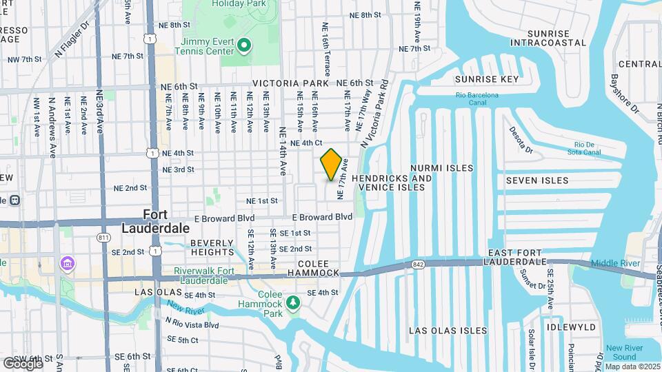 122 NE 16th Terrace Map and Location Details