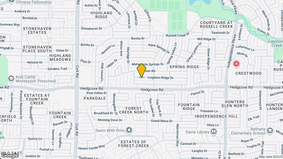 3600 Leighton Ridge Dr Map and Location Details