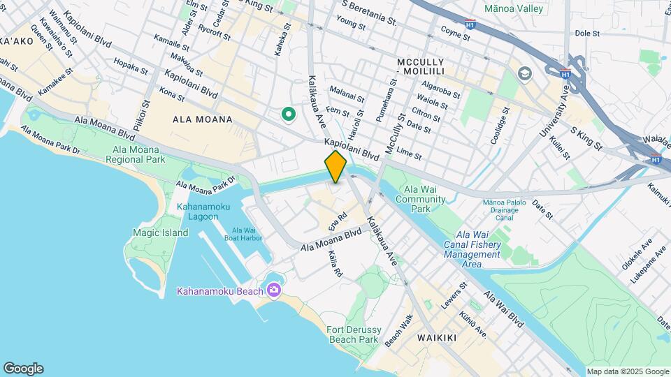 1717 Ala Wai Blvd Map and Location Details