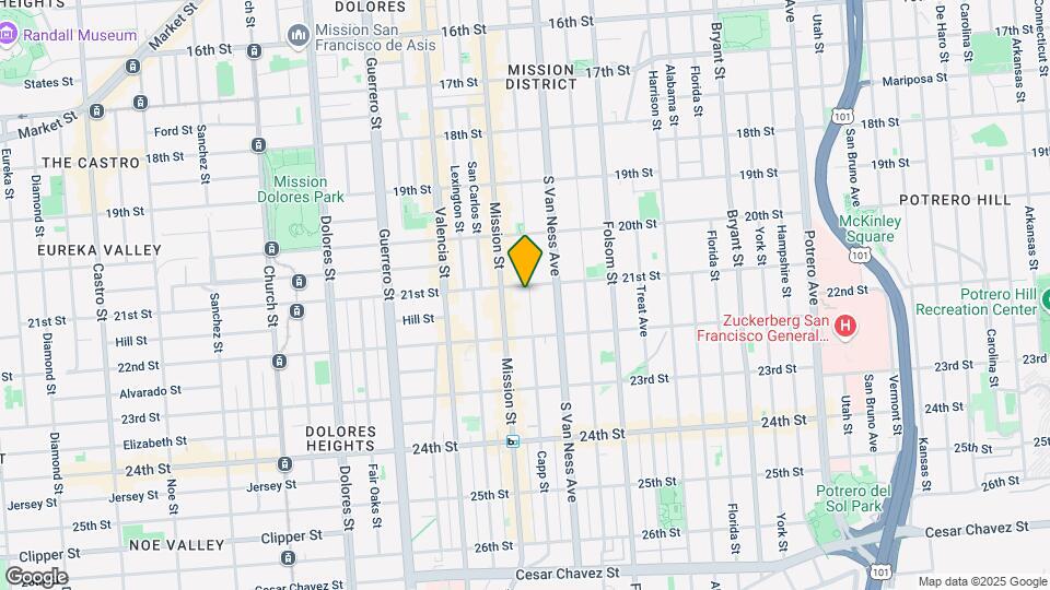 606 Capp St Map and Location Details