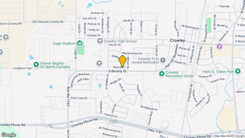 813 Rose St Map and Location Details