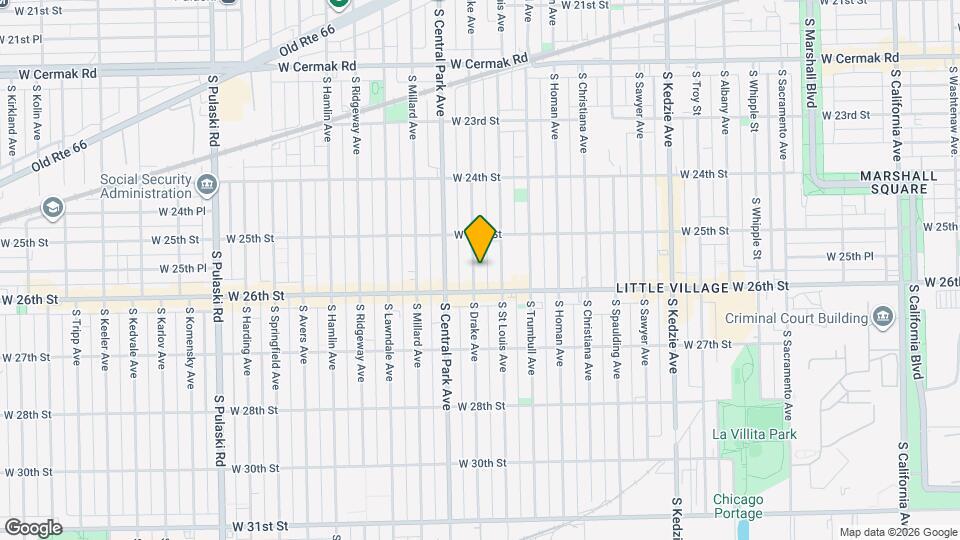 2533 S Drake Ave Map and Location Details