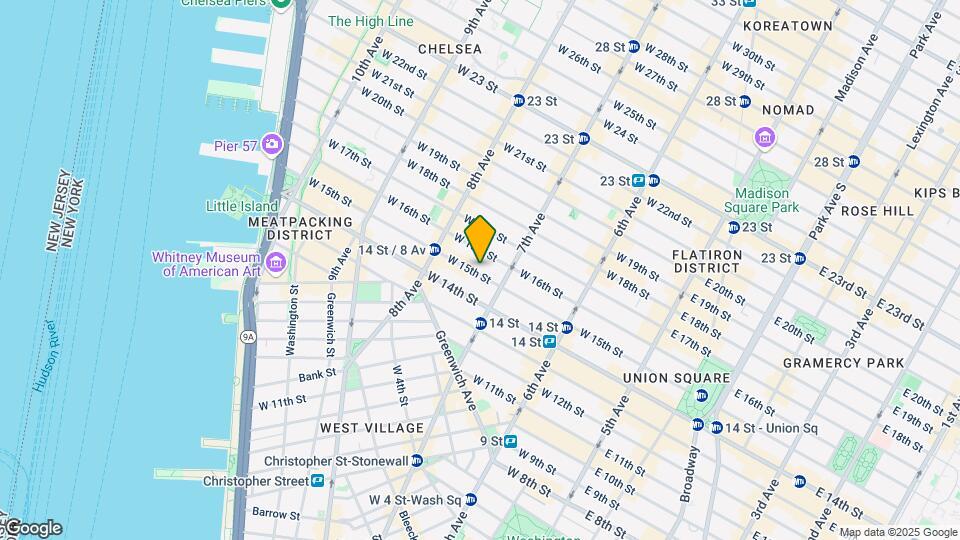 223 W 15th St Map and Location Details