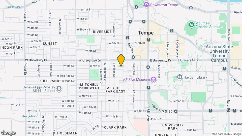 834 S Farmer Ave Map and Location Details