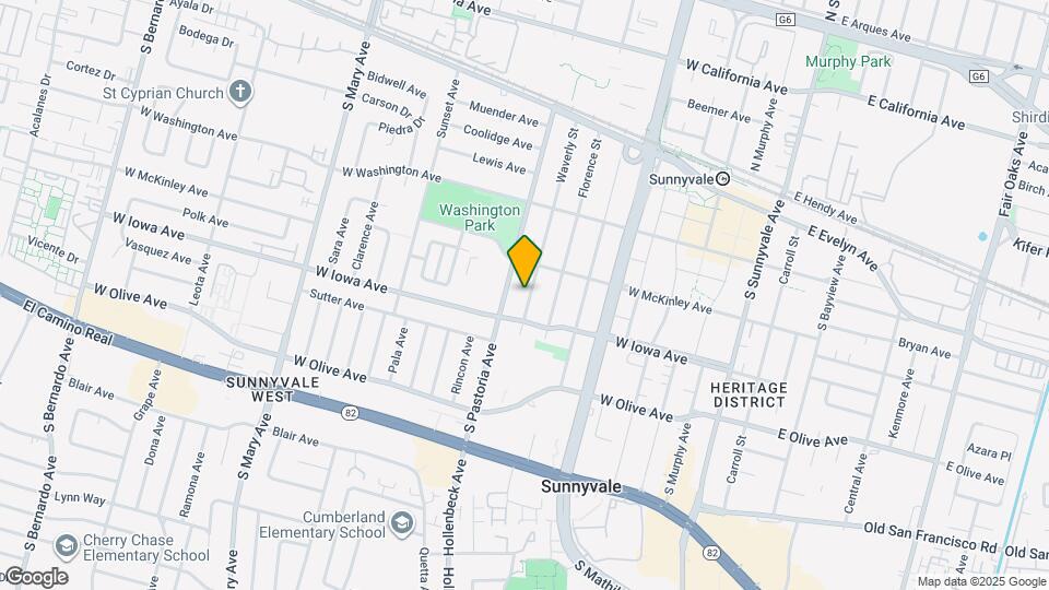 385 Waverly St Map and Location Details