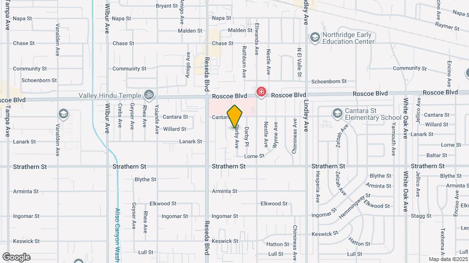 8129 Darby Ave Map and Location Details