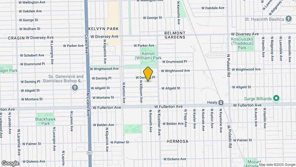 4434 W Altgeld St Mapa y Detalles de la Ubicación