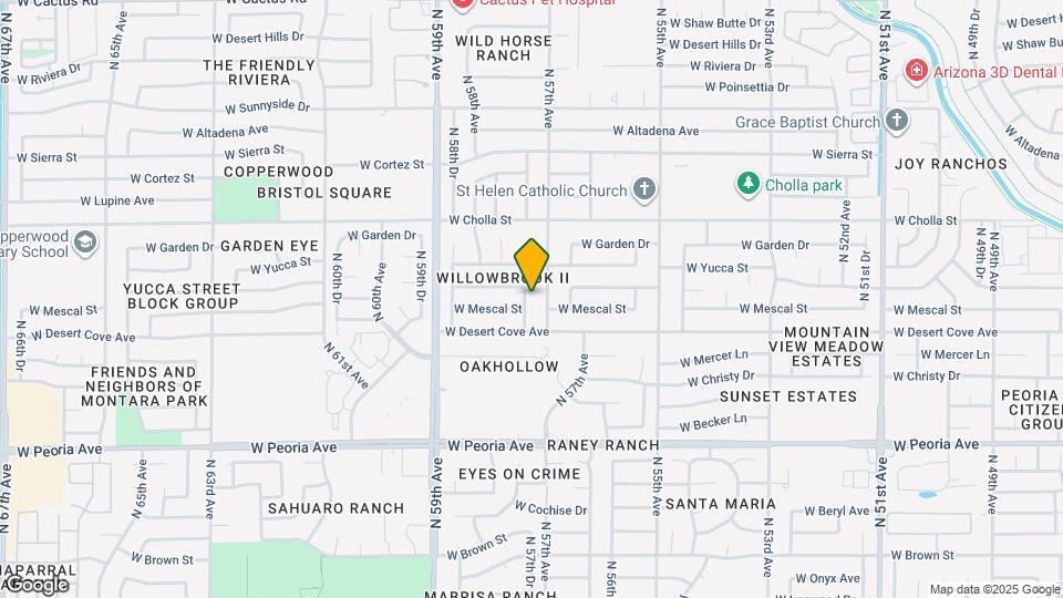 11033 N 57th Dr Mapa y Detalles de la Ubicación