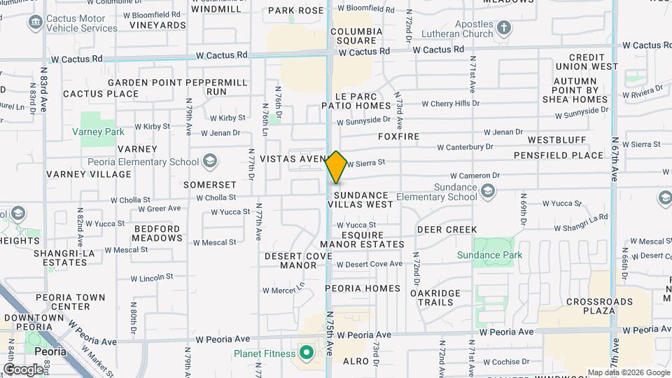 11410 N 74th Dr Map and Location Details