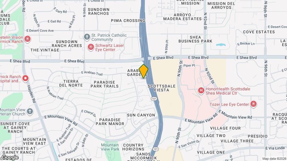 8782 E Mustang Trail Map and Location Details