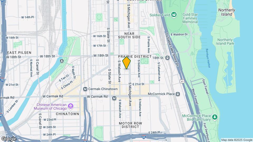 1918 S Michigan Ave, Unit 102 Mapa y Detalles de la Ubicación