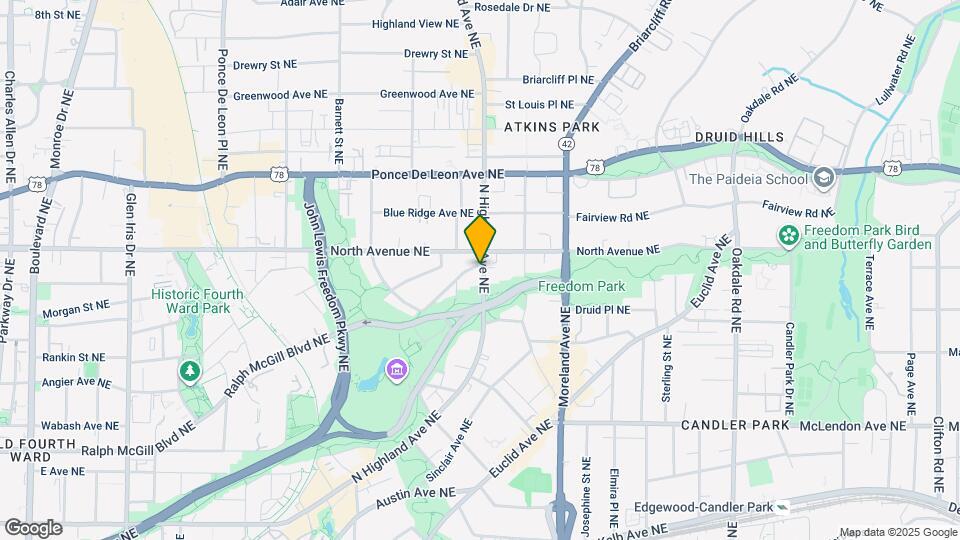 550 N Highland Ave NE Map and Location Details